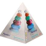 Box ve tvaru pyramidy na rukavice